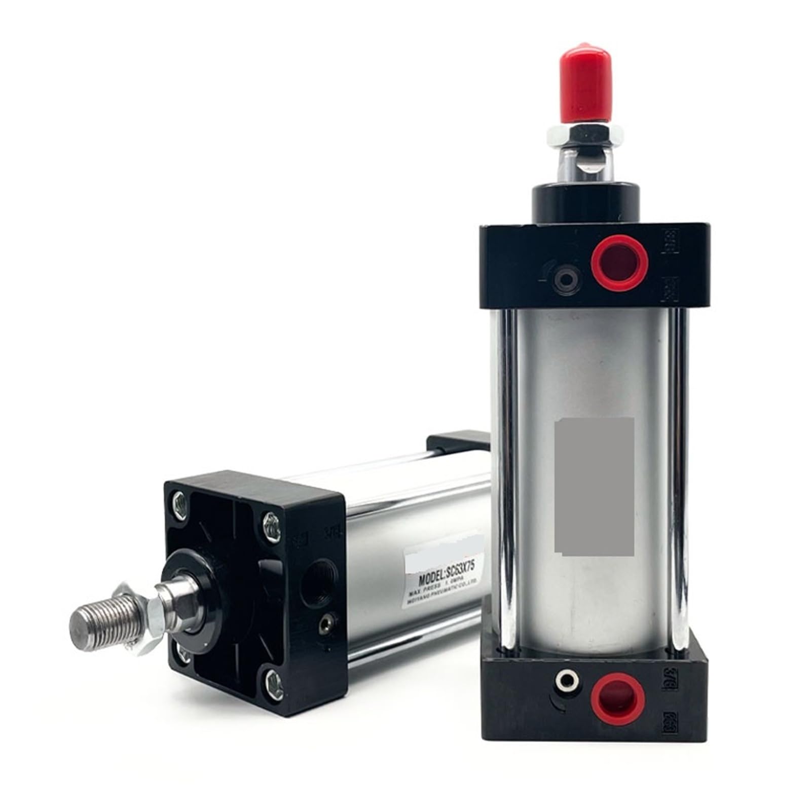 Standard-Pneumatikzylinder, 32/40/50/63 mm Bohrung, großer Schub, 25/50/75/100/200/300/400-1000 mm Hub, doppeltwirkender Luftzylinder für Industriemaschinen(40mm Bore,300mm Stroke)