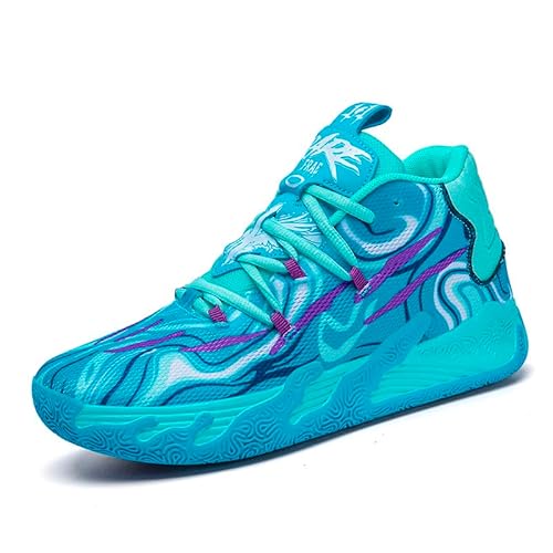 Xemuck - Xemuck Kids Basketball Shoes, Running Walking Shoes Breathable Comfortable Boys Sneakers for Little/Big Kids Bluish Violet