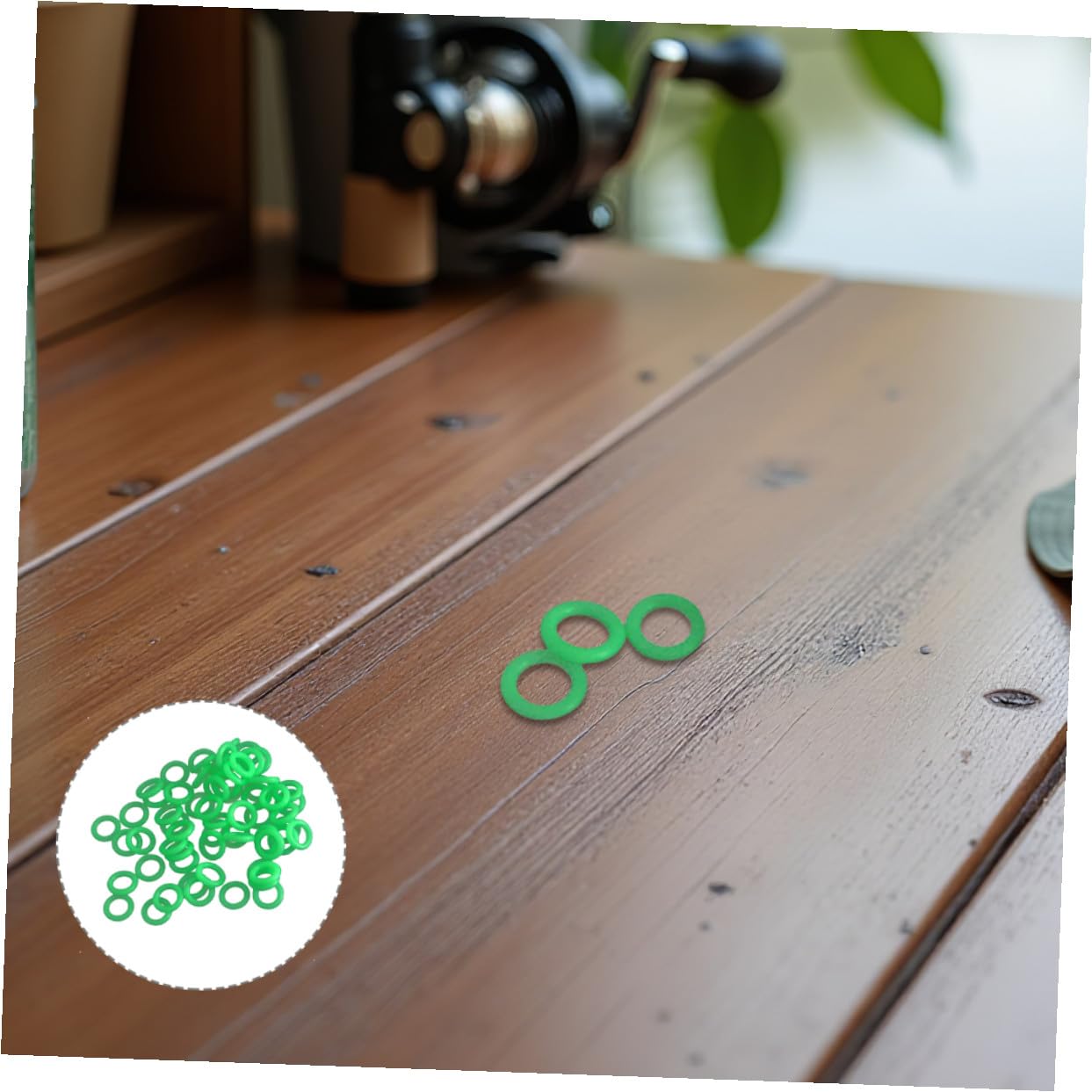 Anneaux de Piquet de Tente Vert, 100 Pièces en Plastique pour Camping