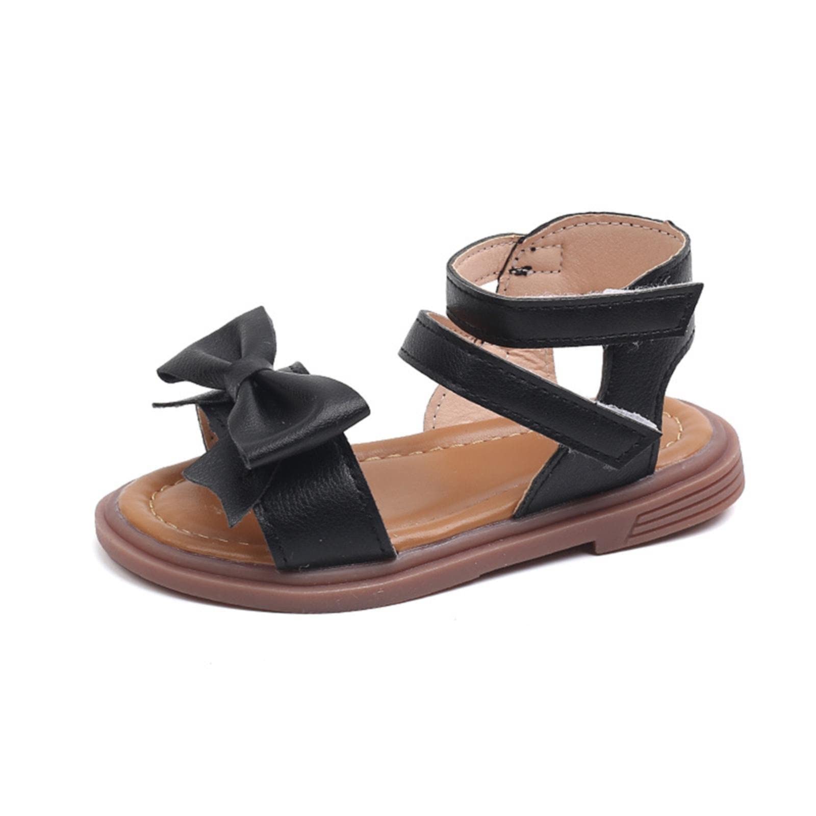 MMRTDJDR Generisch Sandalias para niña Sandalias de Verano con Lazo Zapatillas Sandalias para niñas con Suela Blanda Sandalias Romanas Sandalias de Verano Zapatos de Princesa para niñas