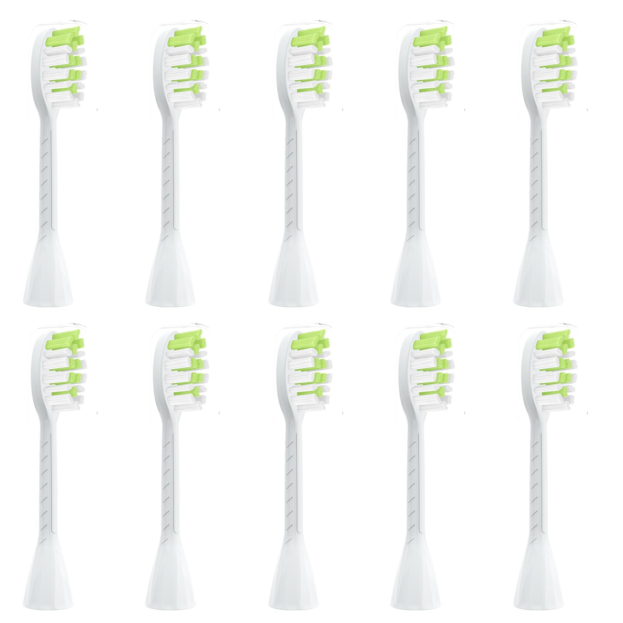 Replacement Toothbrush Heads Compatible with Philips Sonicare One Electric Toothbrush，Brush Head 10 Pack for HY1100 for HY1200 for BH1022,White