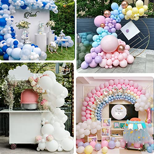 100Pcs Latex Balloon Arch Kit, White Balloons Different Sizes 5/10/12/18 Inch Balloon Garland For Birthday Party Supplies, Bridal Wedding Anniversary Baby Shower Decor, Family Picnic Beach Holiday Sea #TOP3