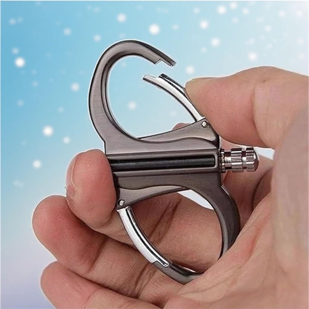 Metal Keychain Lighter, Permanent Match Kerosene Lighter, Outdoor Portable, Suitable for Outdoor Camping Gift(2pack Gold)