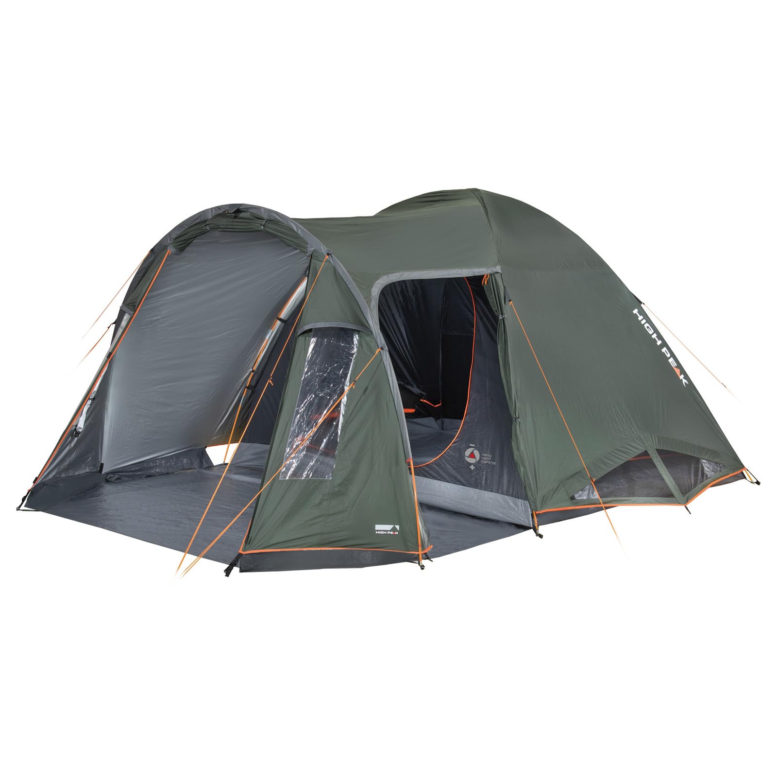 High Peak Kuppelzelt Tessin 4 Personen Camping Iglu Zelt Familienzelt Vorraum Sport & Freizeit