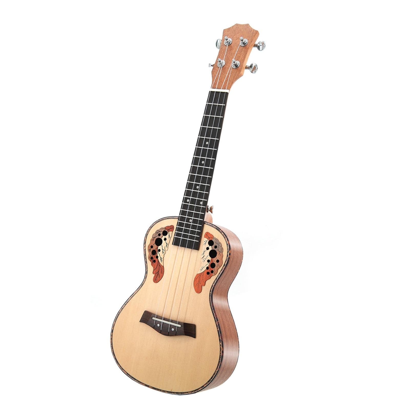ZAMASS Professional Ukeleles 23-inch Matte Ukulele Spruce Body Special Sound Hole Ukulele 4-string Small Guitar Instrument