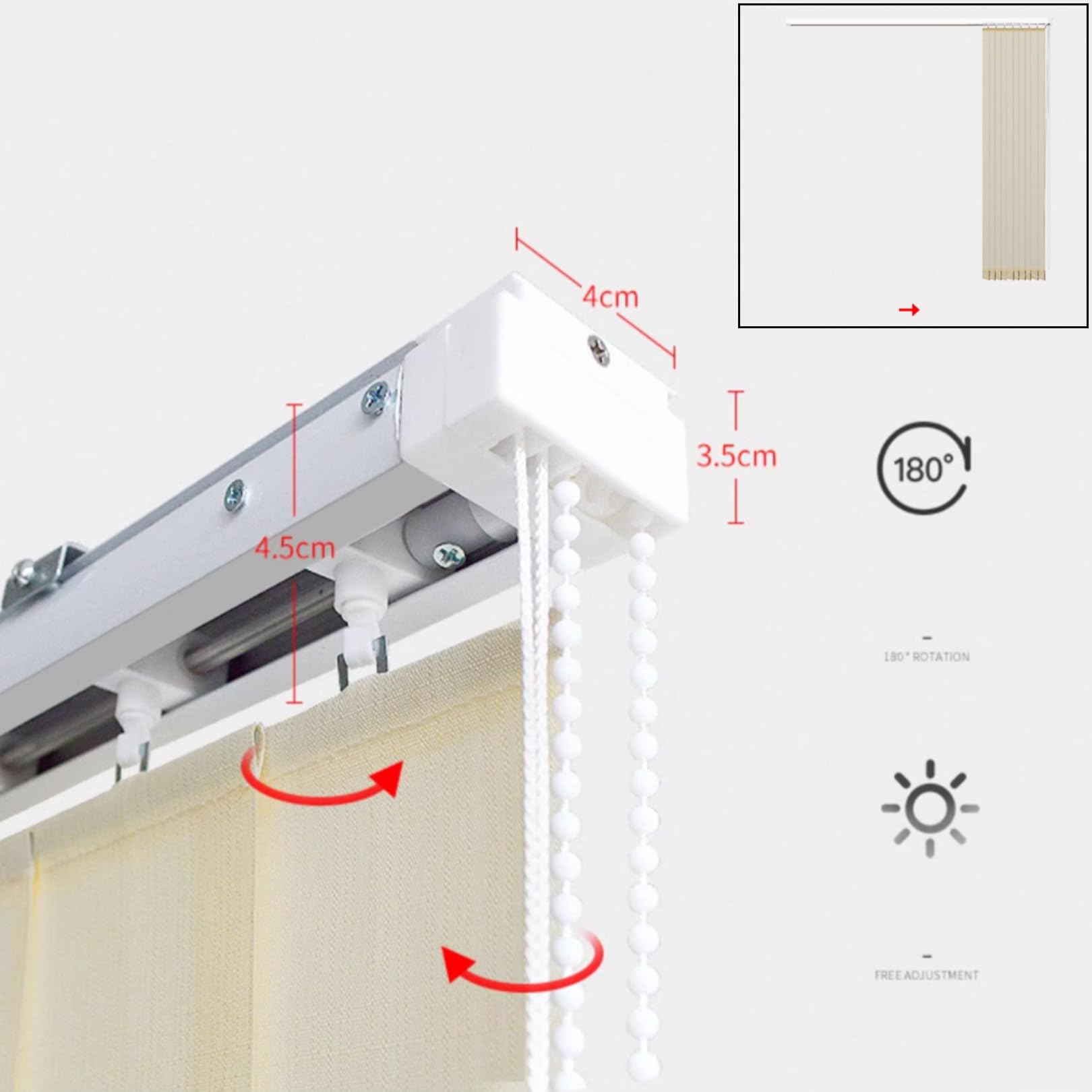Tende a velo grigie personalizzate per Clete Set termiche a doghe da 98 mm, filtraggio della luce e oscuranti, per interni, protezione della privacy, dimensioni 100 x 240 cm