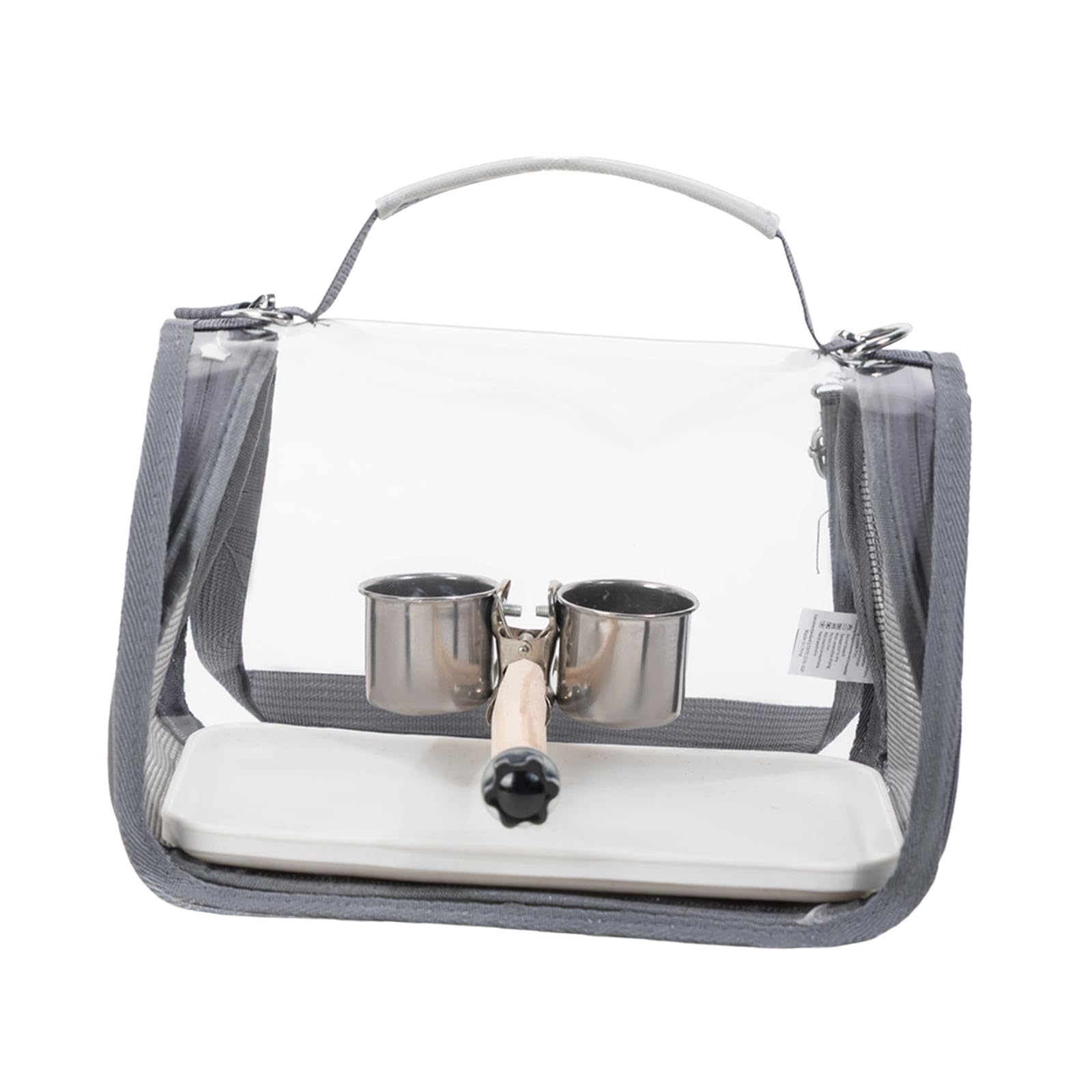 Club Bollywood®Bird Travel Carrier Pet Bird Travel Cage for Small Medium Birds Macaw Parrot Gray with Feeder|Pet Supplies|Bird Supplies|Cages-image-15