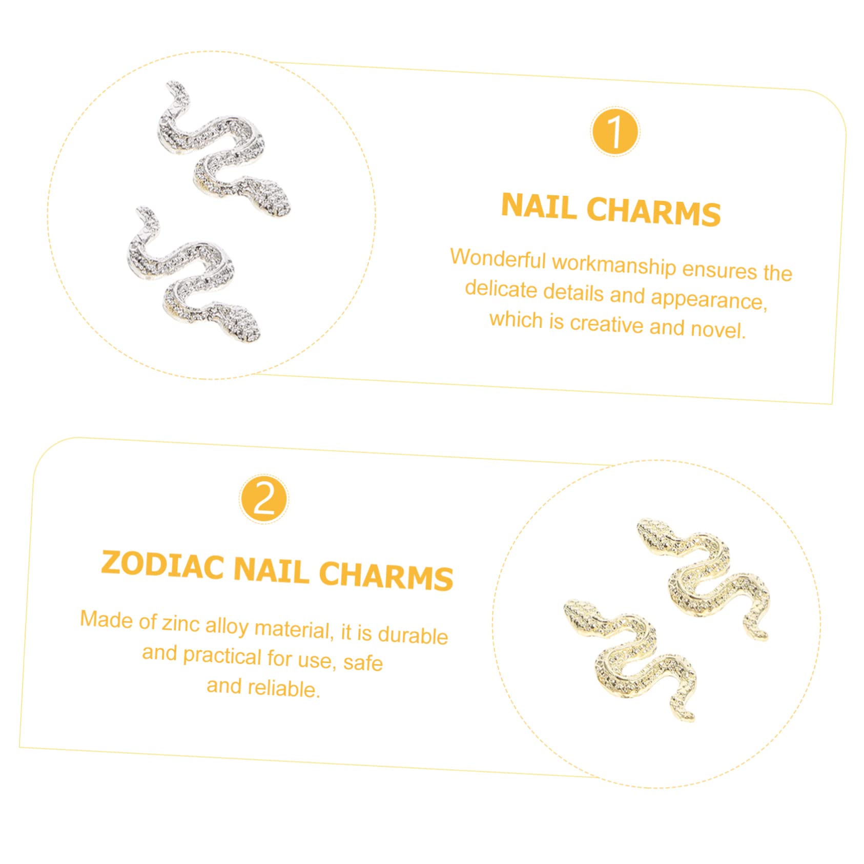 VALICLUD 5 Set Ciondoli Per Unghie Per Decorazioni Nail Art Ciondoli Unici Per Creazioni Unghie Diy E Condivisione Famiglia 40 Pezzi*5