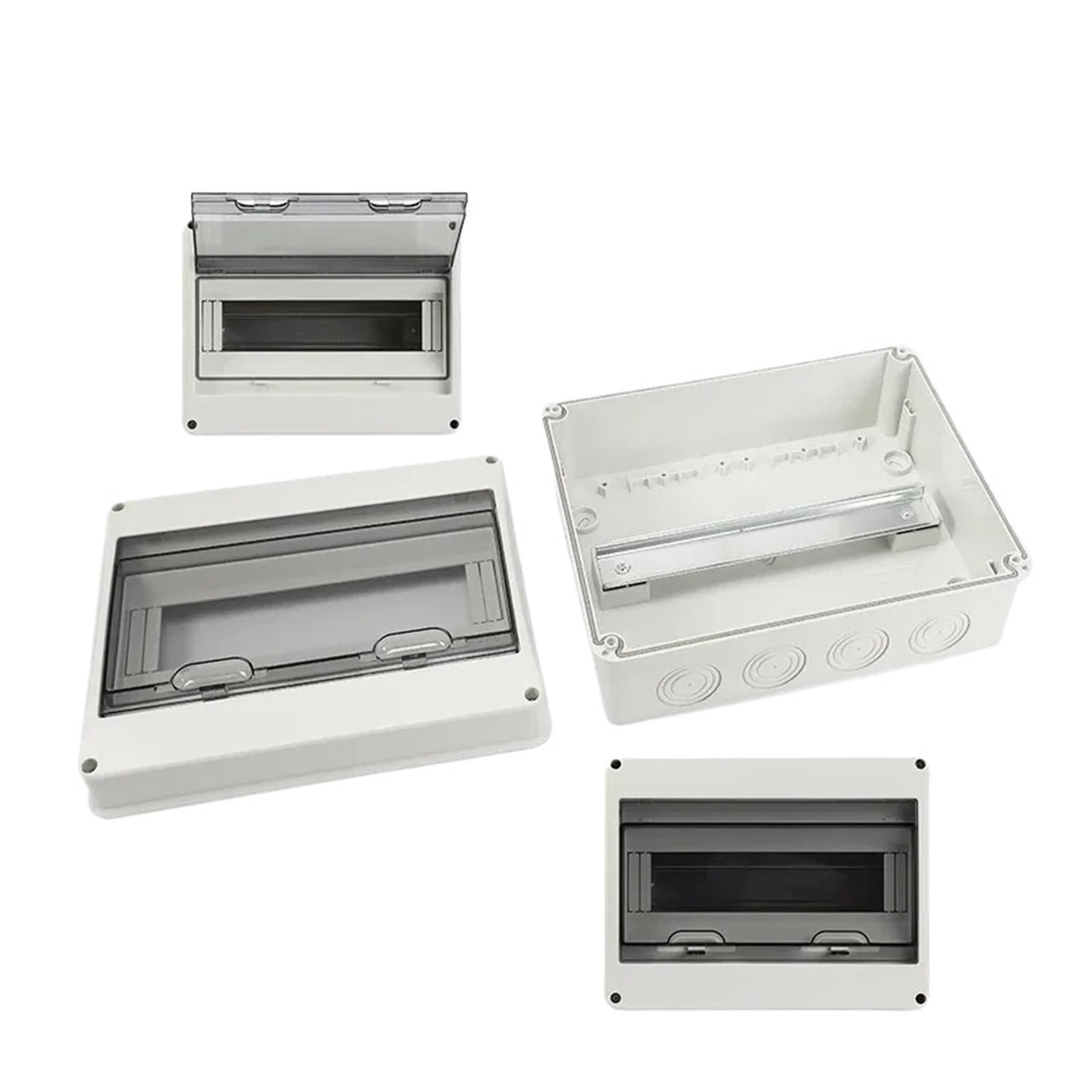 Caja De Distribución Eléctrica For Exteriores, Resistente Al Agua IP65, Interruptores, Unión, Plástico For PC Sin Barra Cobre ProteccióN Adecuada(HT-18WAY)