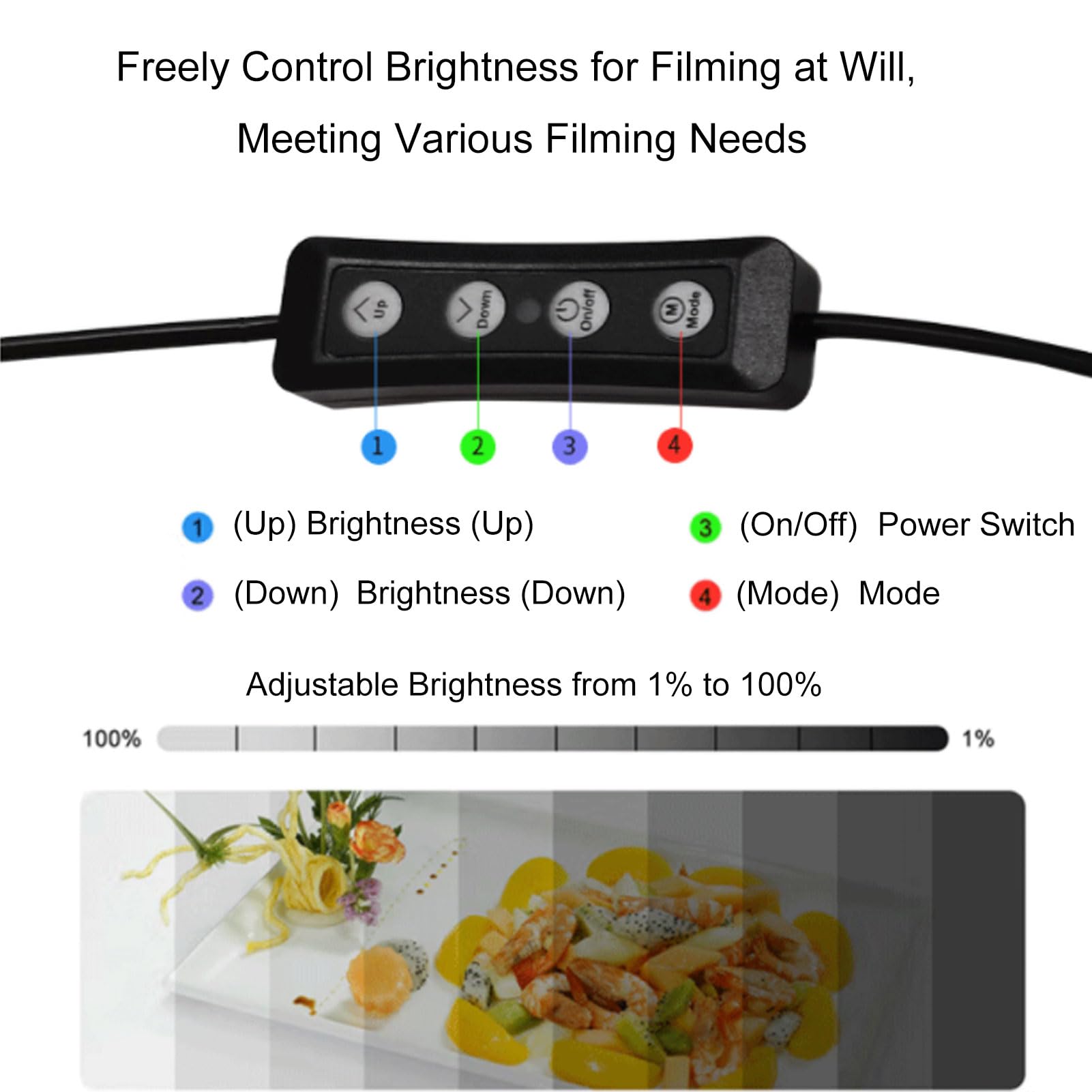 Caisson Lumineux Photo Portable, Mini Tente de Studio Pliante avec 72 LED 10 Niveaux de luminosité 3000K-6000K pour la Photographie de Produits Cosmétiques de Bijoux 15,7x1