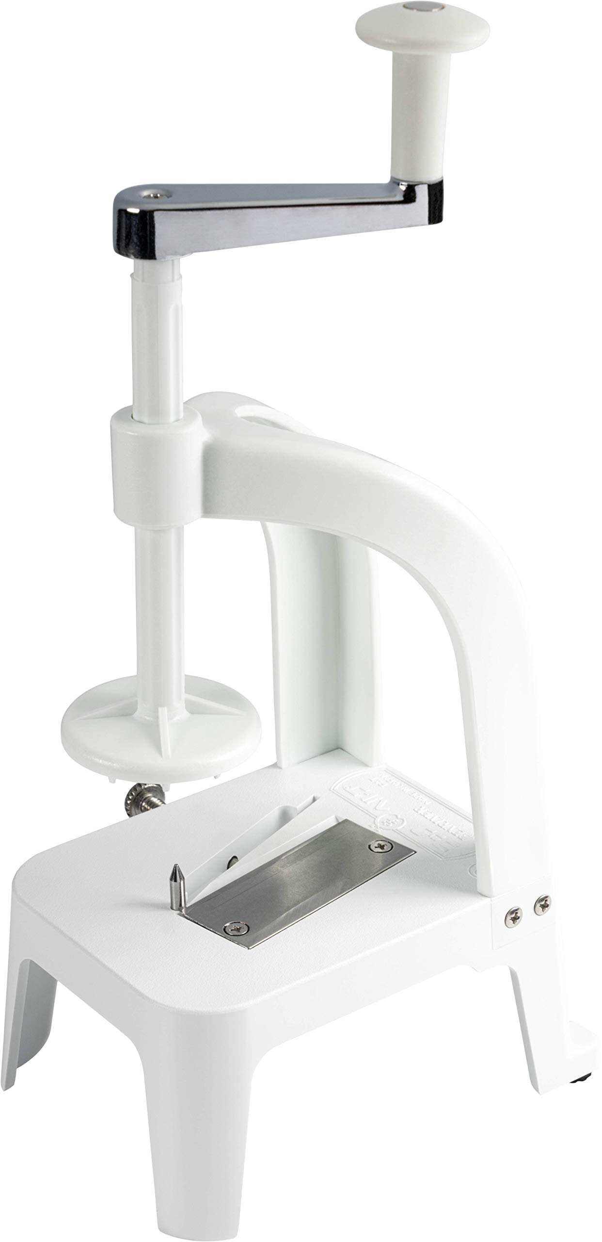 Benriner Horizontal BN-8W Spiral Vegetable Slicer, White, ABS Plastic