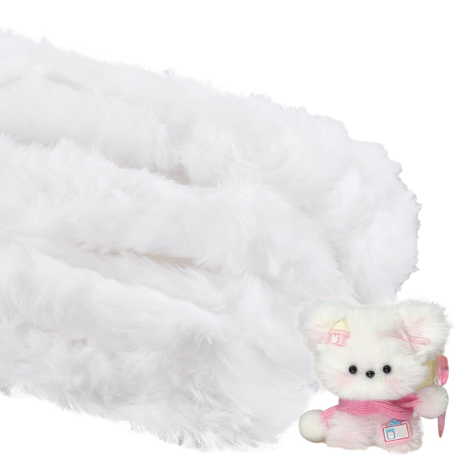 Limpiadores de pipa peludos de un metro para decorar ambientes y disfraces festivos