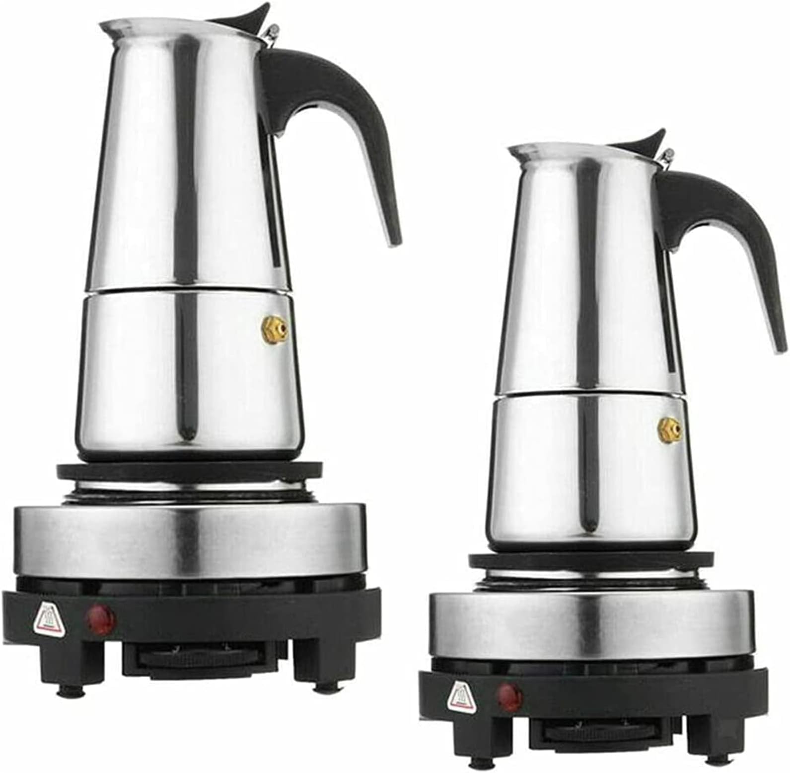 Ariete Cafetière Moka Aroma Électrique - 2/4 Tasses - 400W - Fonction Garde Au Chaud 30min - Blanc
