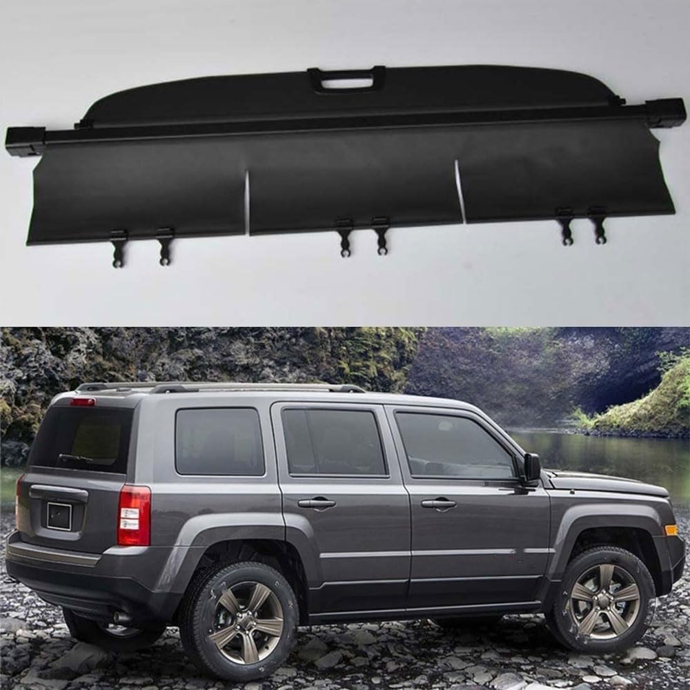 Cubreobjetos retráctil de Jeep Patriot evita robos tapando el maletero trasero
