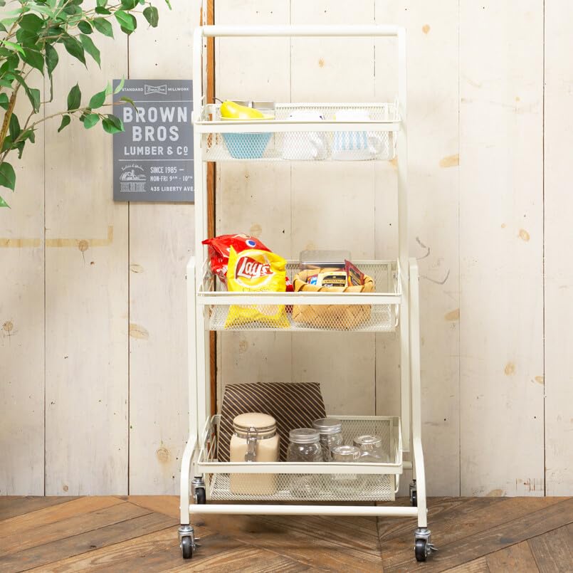 Amazon.co.jp: マルチワゴン ROBUST キッチンワゴン ラック トロリー