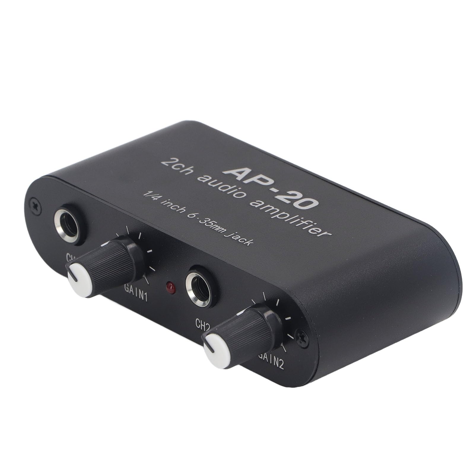 Preamplificatore 2 Canali 0-20 DB 1/4 Pollici 6,5 Mm CC 5-12 V per Microfoni