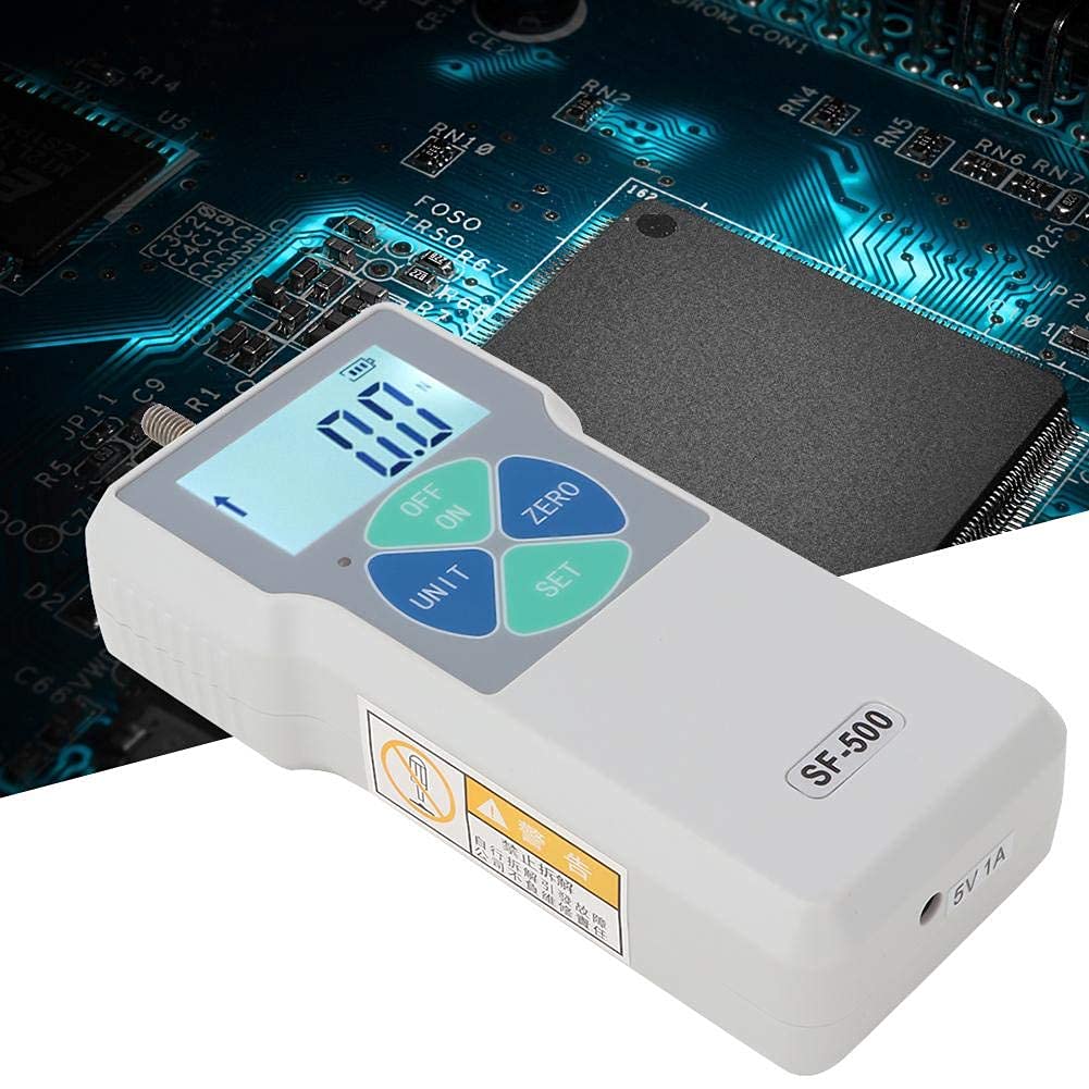 SF500 Force Gauge Digital Force Gauge Push and Pull Tester, 500N 100