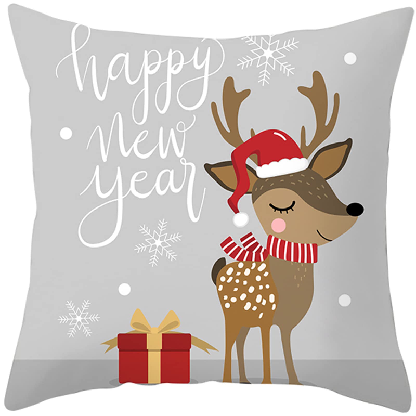 TUHGB 2PC Cartoon Dwarfs Animals Cushion Cover For Sofa Living Room Pillow Case Merry