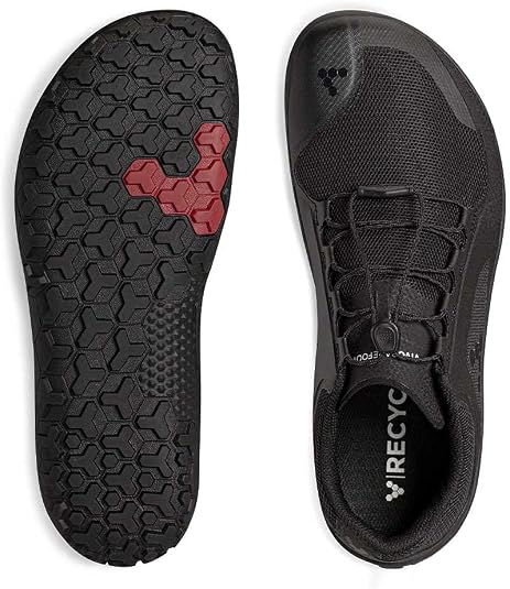 VIVOBAREFOOT Primus Trail Ii Fg Tênis masculino, Preto, 8 UK