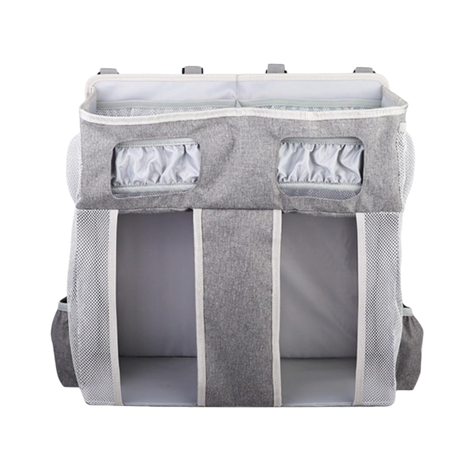 Organisateur De Chevet Poches Biberon Sac Lingettes Bavoir | Grand Sac Organisateur De Lit Bébé En Oxford Empilable Suspendu Rangement Nurserie Bébé Chevet Garçons Filles