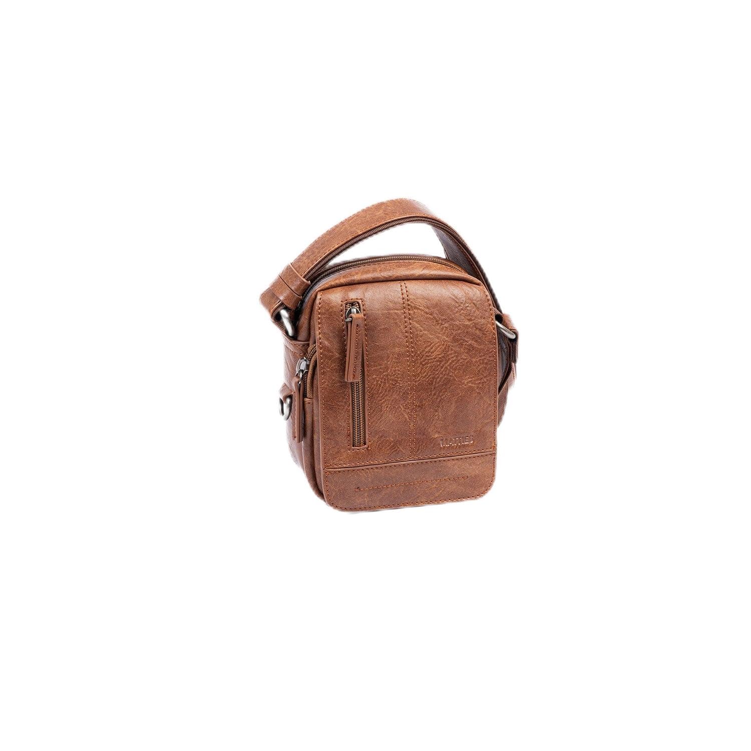 MATTIES Men's Classic Sport Bags, Leather, 0cm x 13,5cm x 16cm