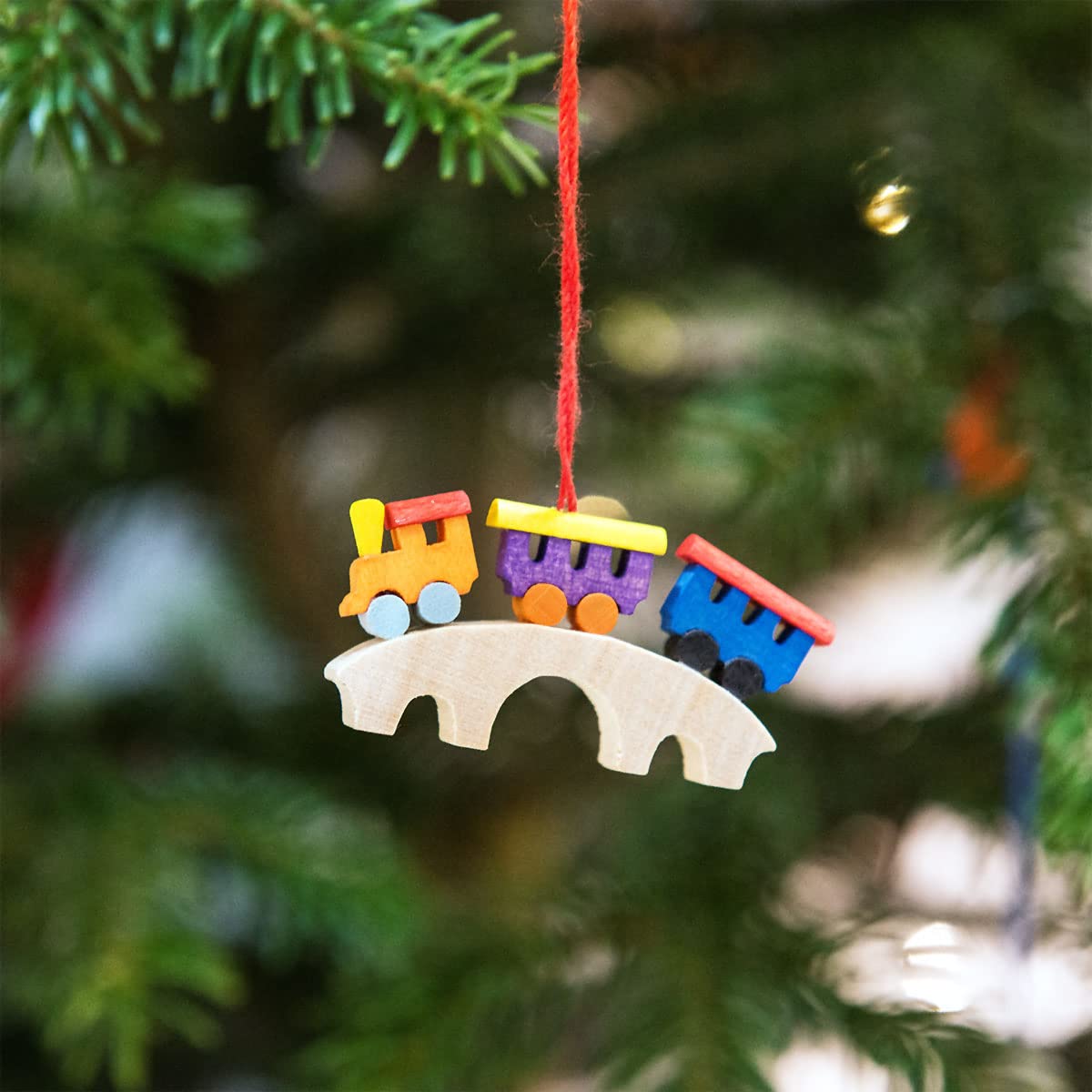 Graupner Holzminiaturen® | Adventskalender-Set 24-teilig Baumschmuck aus Holz | Original Erzgebirgische Holzkunst® | Weihnachtskalender Kinder Sammeln
