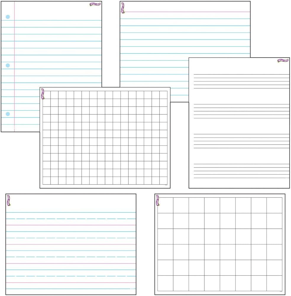 TREND enterprises, Inc. Papers & Grids Wipe-Off Charts Combo Pack