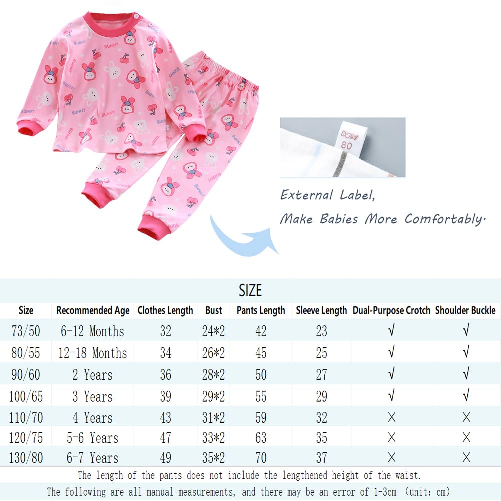 Baby Mädchen/Mädchenn Thermounterwäsche 3Set Thermounterhemden Thermo-Unterhosen Ski Funktionsunterwäsche für Winter Thermounterwäsche-Sets