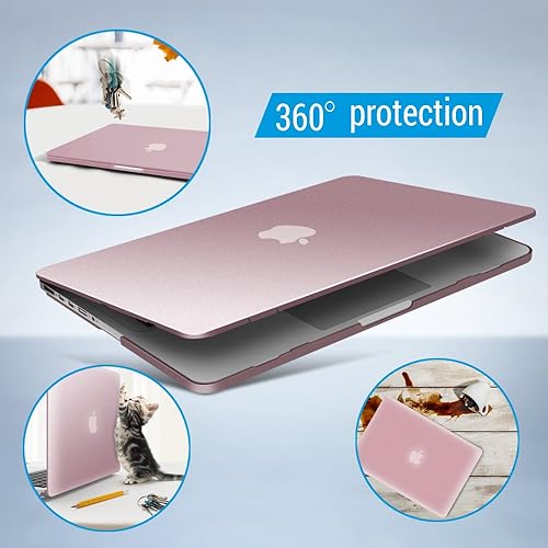 Miniatura 9 de IBENZER Compatible con MacBook Pro de 15 pulgadas 2015 2014 2013 2012 A1398, carcasa rígida y cubierta de teclado y protector de pantalla para Apple