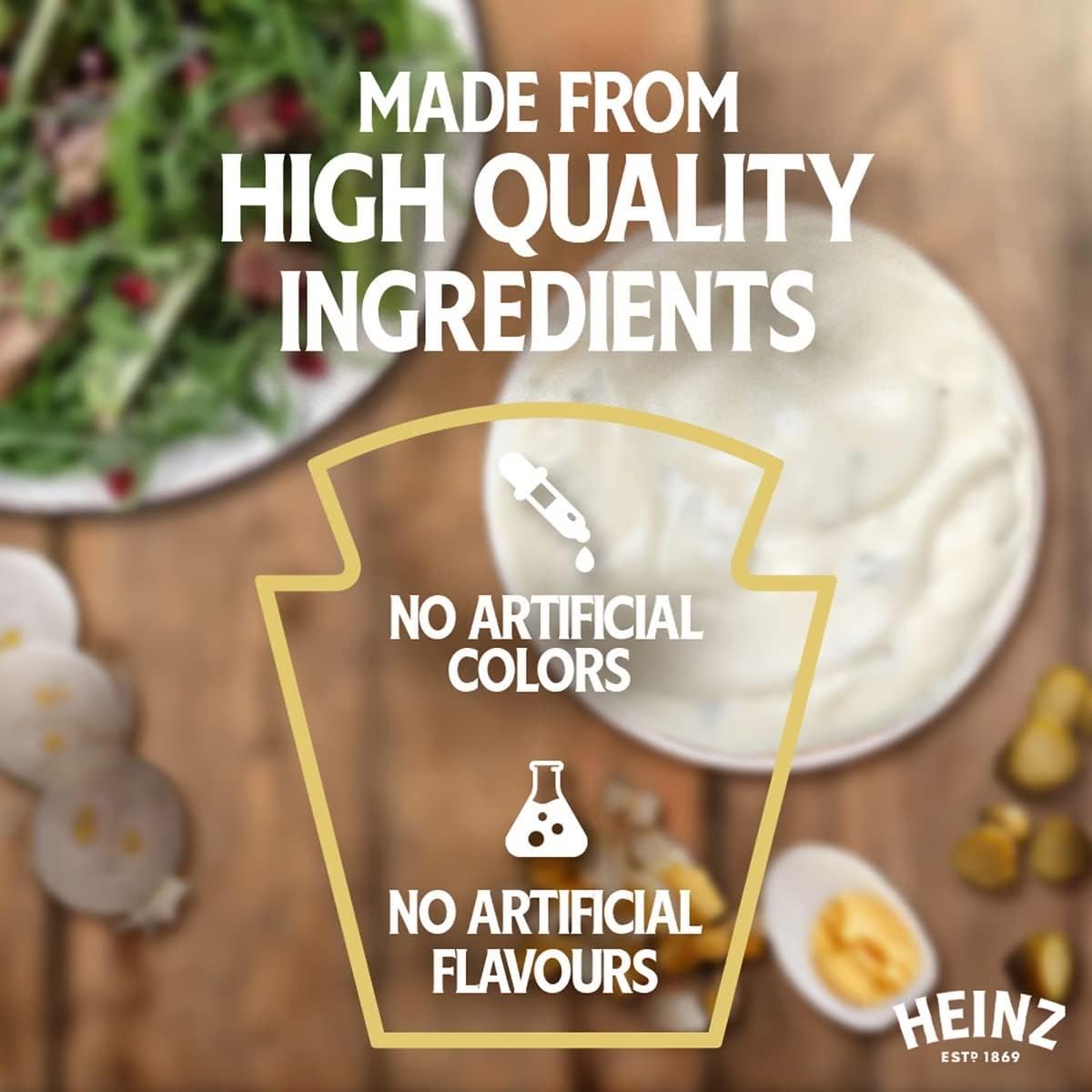 Heinzs Caesar Dressing β Creamy Classic Salad Dressing with Parmesan Cheese, Garlic & Herbs in a Convenient Squeeze Bottle 225ml (USA) 2