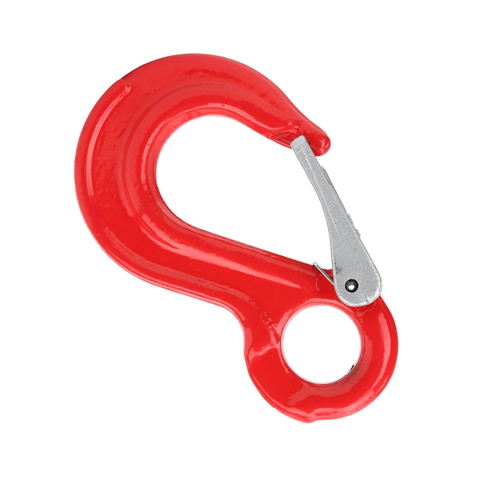 Yosoo Health Gear Lot de 2 crochets de levage ronds de 2 tonnes avec œillet fixe et loquet, articulation pivotante en acier allié pour suspension et levage de grue - Sécurité rotative - Grande