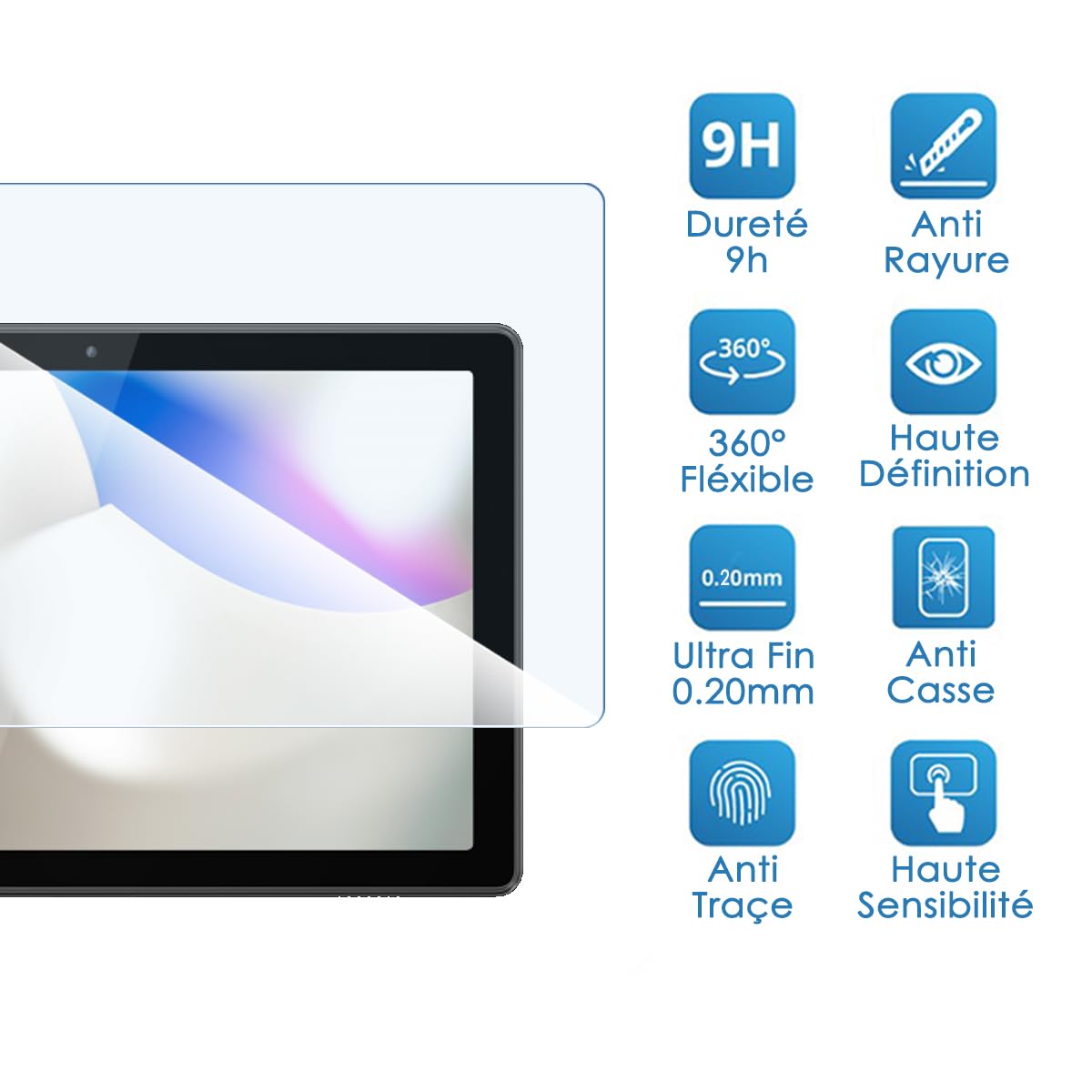 KARYLAX Protection Écran Verre Flexible 9H Pour Thomson TEO 10 LTE - Anti-Rayures Incassable