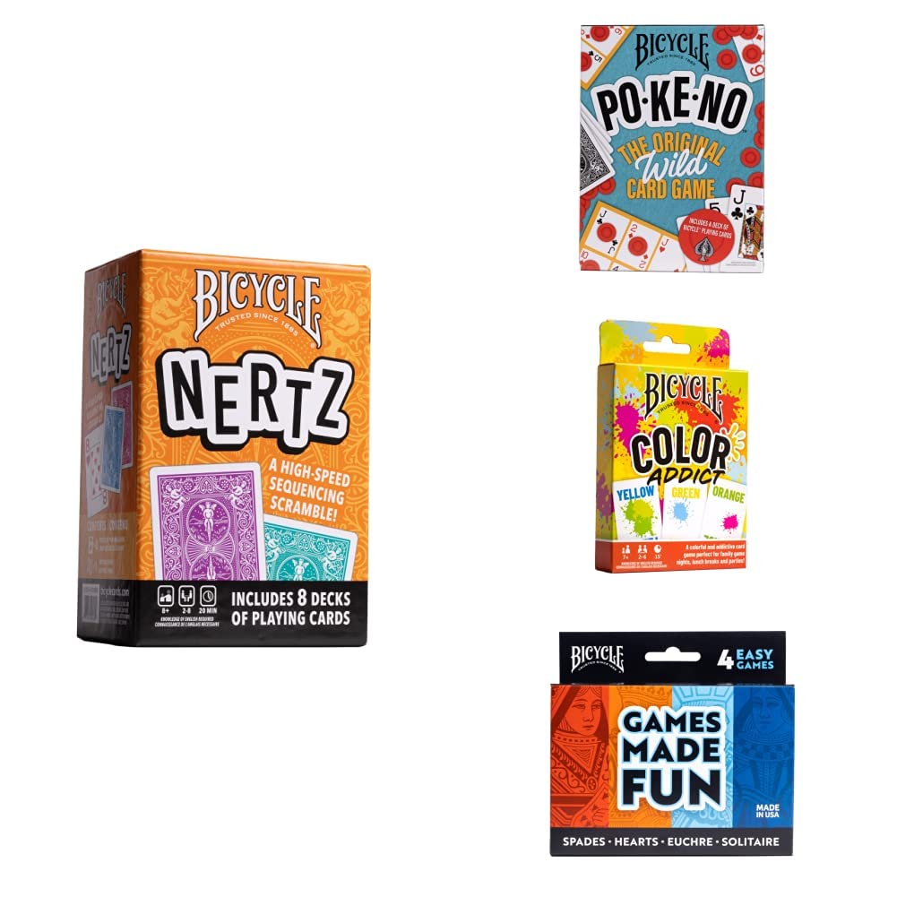 Amazon.com: Bicycle Game Night Bundle: Nertz, Pokeno, Color Addict