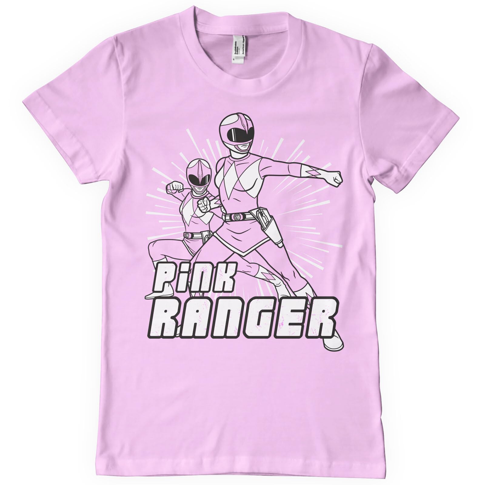 Power Rangers Officially Licensed Pink Ranger Mens T-Shirt (Pink), XX-Large