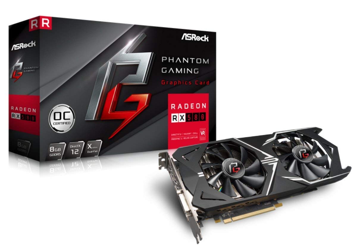 ASRock RX580 8GbOCグラフィックボード ダブルファン Amazon | ASRock Phantom Gaming X Radeon DirectX 12 RX580 8G OC 8GB