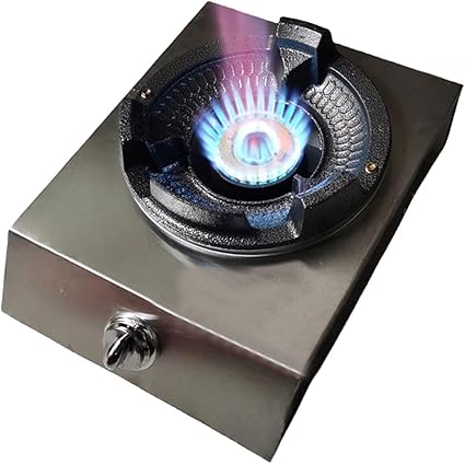 Portable Gas Stove,Cassette Stove,Max 136,480BTU Single Burner Cassette Stove Piezo-Ceramic Ignition for Camping Cooking Car Travel Home and Apartment (Color : LPG)