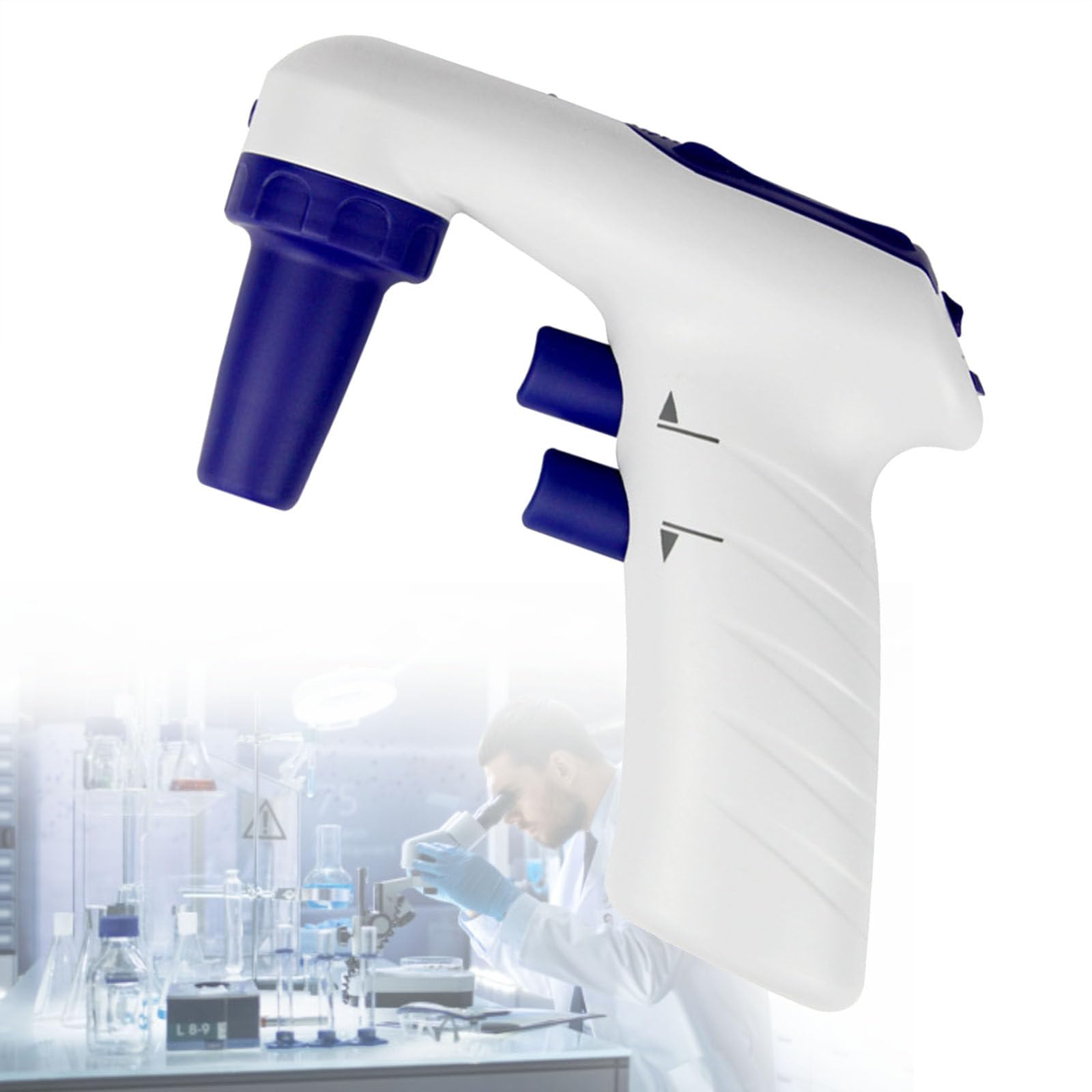 Pipettatore,Pipettatore Elettrico Pipettatore Automatico motorizzato Pipettatore per pipetta per Laboratorio Chimico di biologia velocità Regolabile,220V