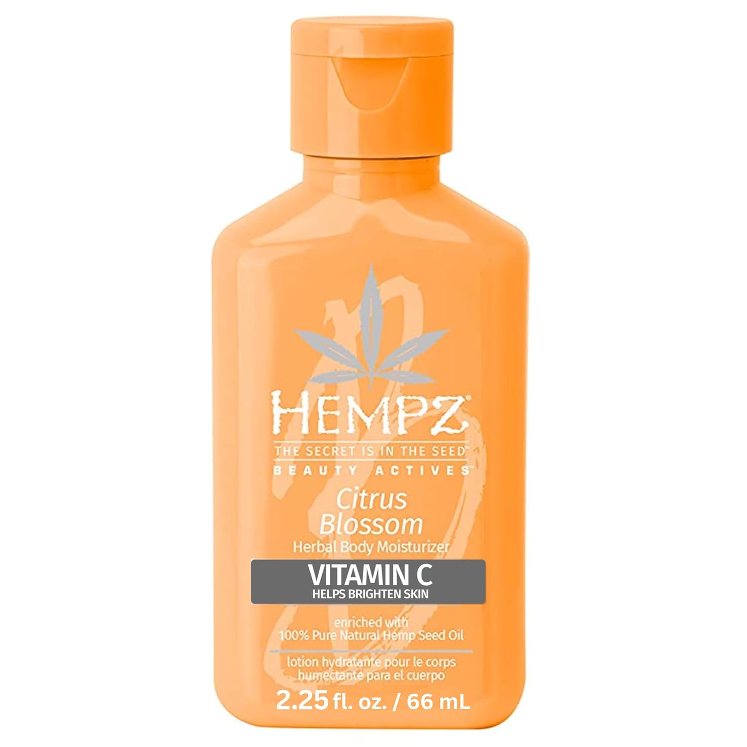 Hempz Body Lotion – Citrus Blossom Limited Edition Mini Daily Moisturizing Cream, Shea Butter, Aloe, Body Moisturizer – Skin Care Products, All Natural Hemp Seed Oil – Travel Size 2.25 Fl Oz