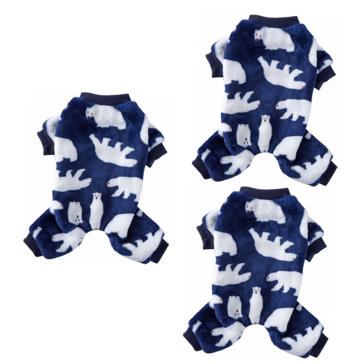 YARNOW 3 Pz Pigiama per Cani Maglione Invernale per Animali Domestici Pigiama alla Costume Caldo per Cani Cagnolino Cane Domestico Abbigliamento a Zampe Vello di Corallo