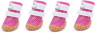 PetPhindU Dog Shoes Breathable Mesh Dog Boots Dog Shoes Indoor Outdoor Dog Shoes Dog Paw Protector Non-Slip Dog Boots Summer Spring Pet Shoes