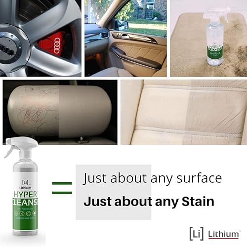 Miniatura 4 de Litio Hyper Cleanse- Limpiador multiusos, la última ciencia en limpieza de cuero, plástico, alfombras, vinilo, elimina las manchas más duras,
