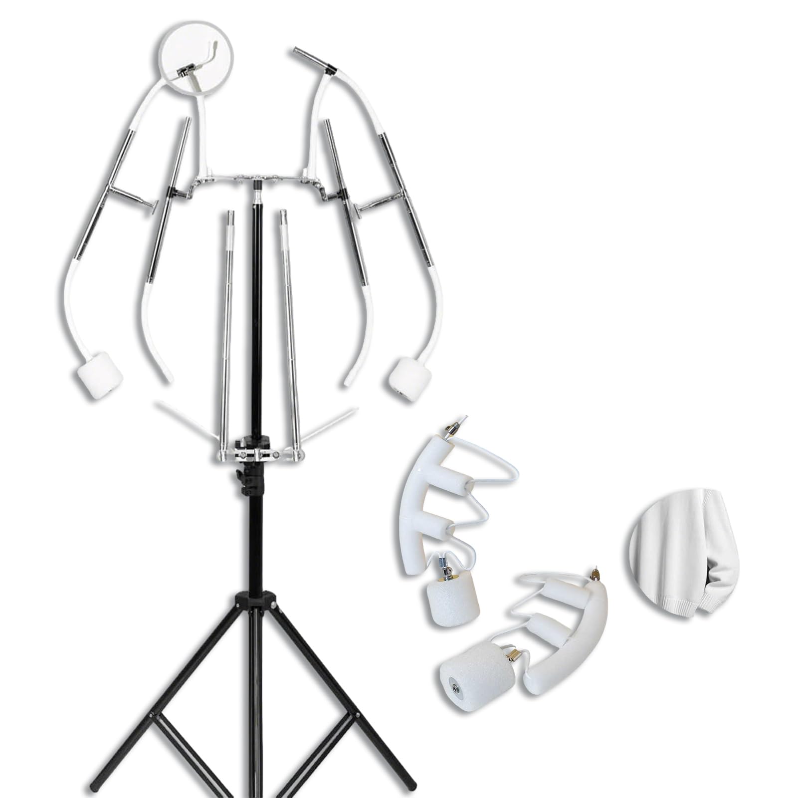 YNBSHGAA Adjustable Dress Form for Display, Photography Mannequin with Steady Stand for Pants and Clothing Rack,D