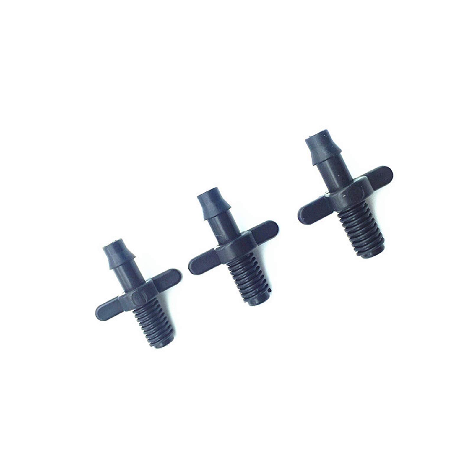 Schlauchverbinder 400 Stück Shunt-Barb-Anschlussschnittstelle, Gewinde-PVC-Rohradapter, Serie for Gartenpflanzen-Bewässerungssystem, 4/7 mm Schlauchanschluss