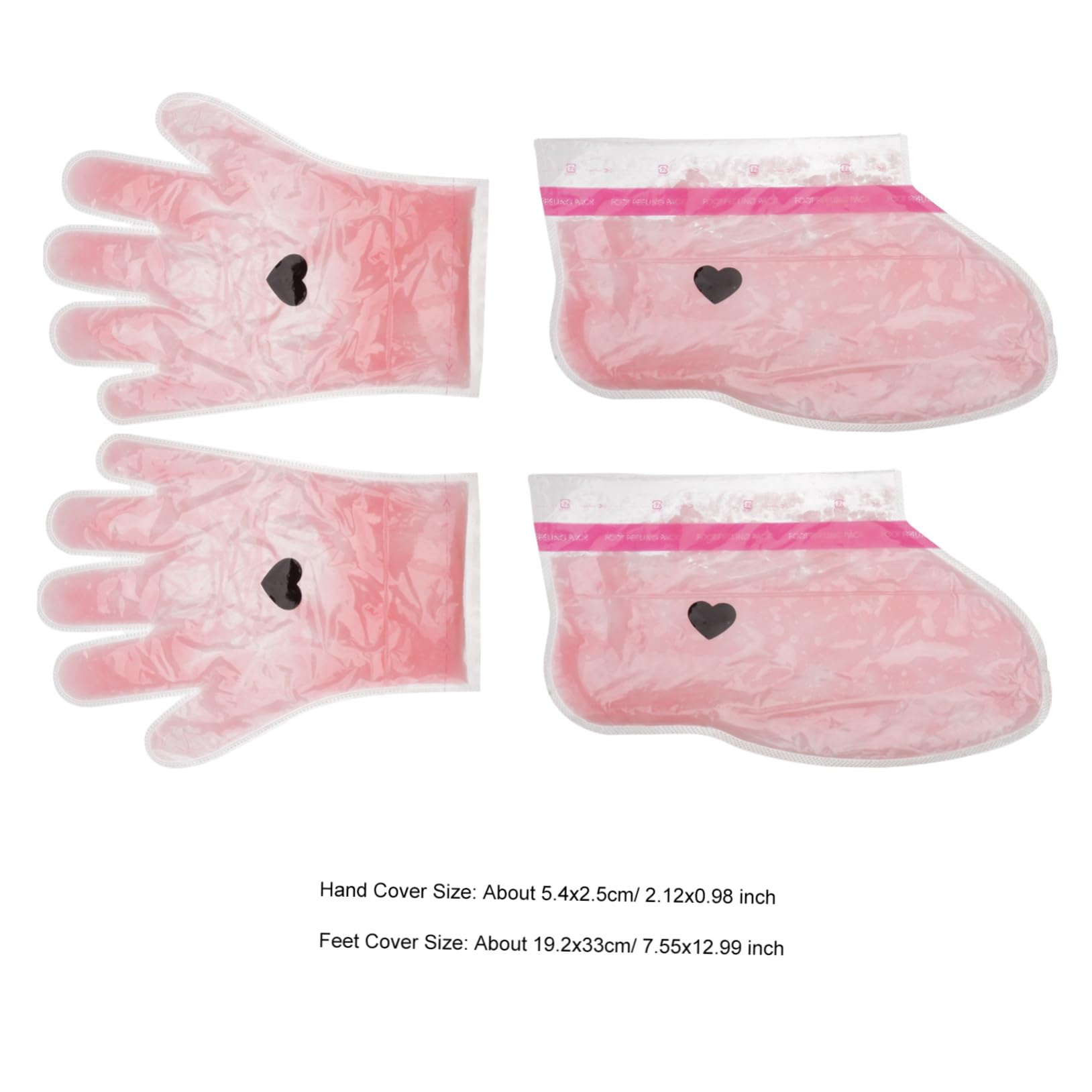 Healeved 2 Pares Guantes De De Cera Calcetines De Cera De Parafina Manopla Aislada Para El Cuidado De La Cera Cubierta De Cera De Manos De Belleza Spa Rojo Cosmético Cera Parafina