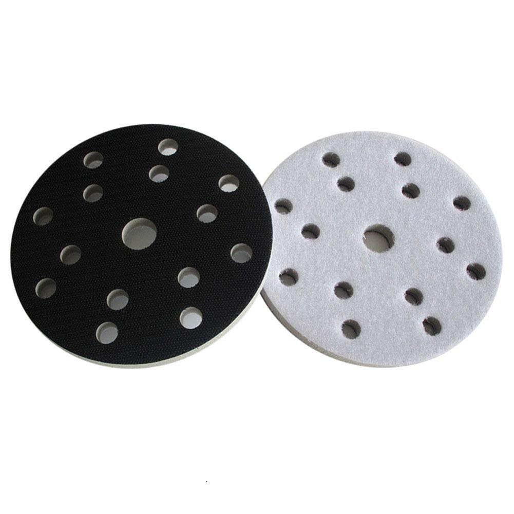 Almohadilla de interfaz de alta densidad 6"15 agujeros 150 mm Amortiguación y protección Almohadilla de lijado Accesorios para herramientas eléctricas - Gancho y bucle