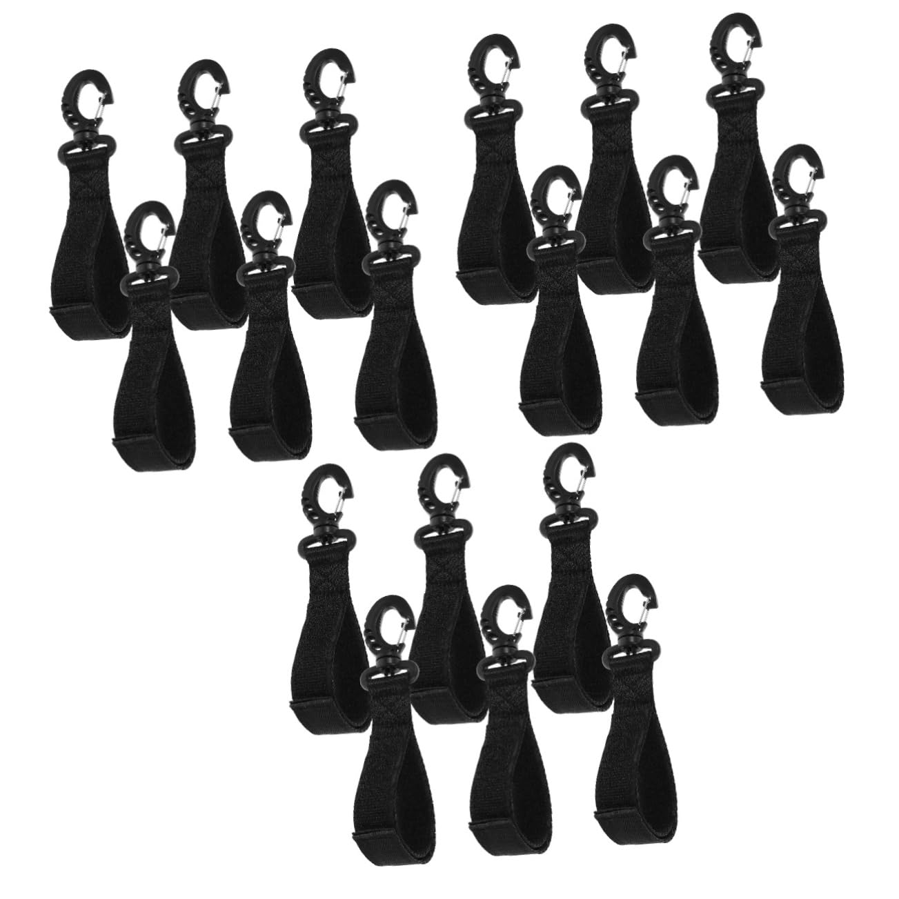ibasenice 3sets Elastic Sailing Cord Boat Tie Downs for Dock Marine Elastic Hook Dock Cords Hooks Mooring 6pcs*3 Random Style