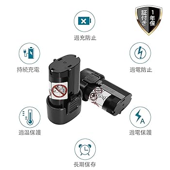 Amazon.co.jp: SHINGA マキタ7.2v バッテリー互換 BL7010 makita