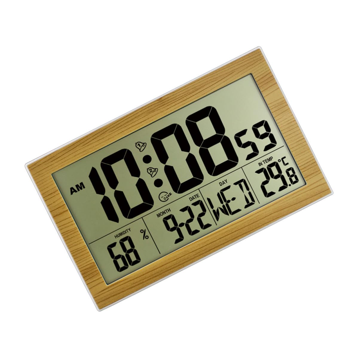 Reloj Despertador Digital de Pared Calendario para Oficina y Hogar