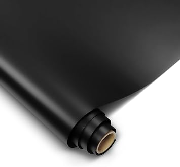 VViViD+ Ultra Matte Deep Black Vinyl Car Wrap Roll with Nano Air Release (1ft x 5ft)
