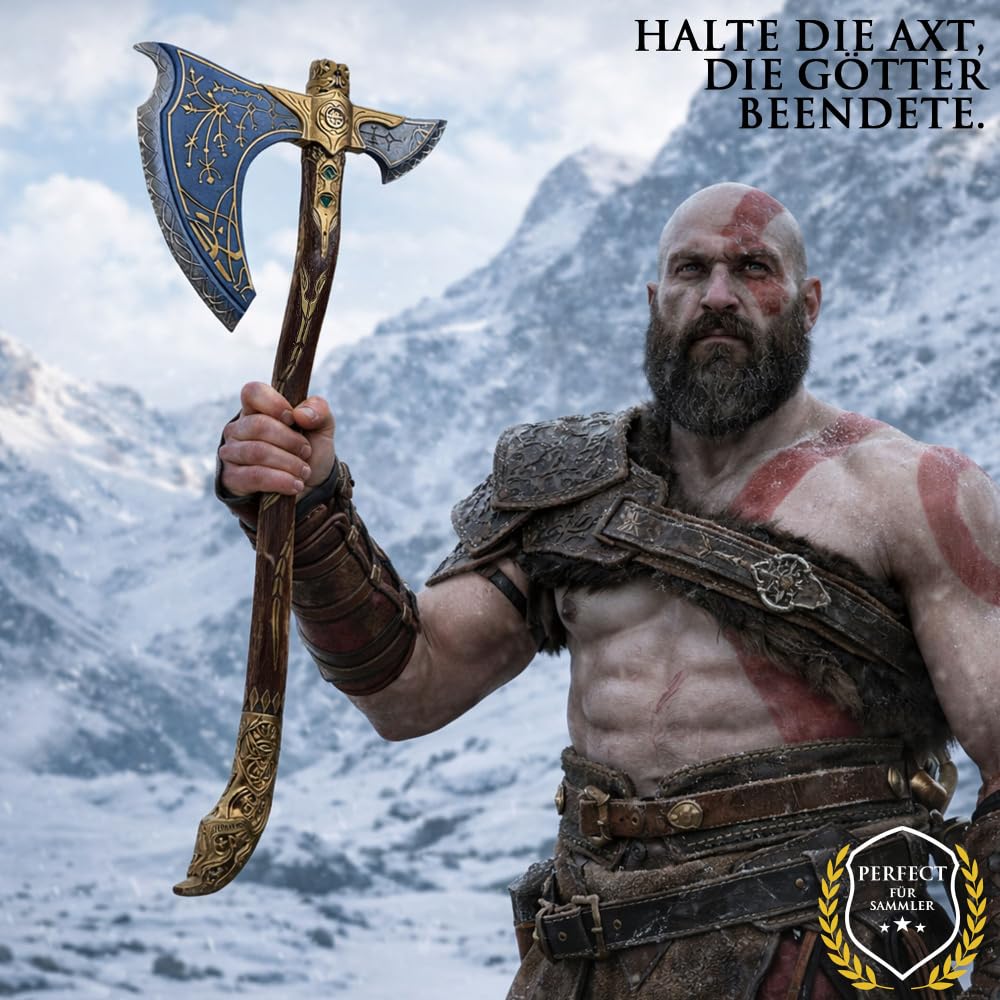 God of War Leviathan Axt | Chaosklingen | Kratos Blades of Chaos Replik | Ragnarök Gaming Deko